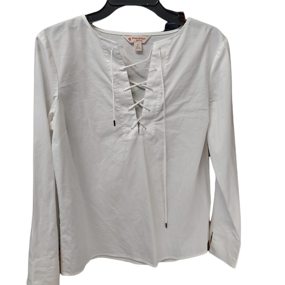 Brooks brother white size 8 blouse